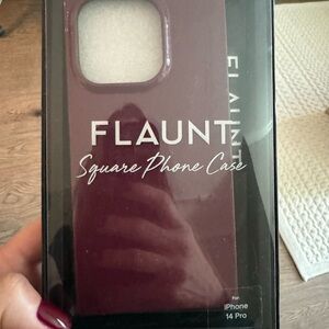 Flaunt Phone Case for iPhone 14 Pro - Burgundy